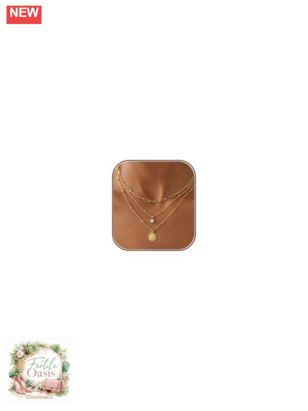 14K Gold Plated Layered Necklace Set Dainty Stackable Choker for Women